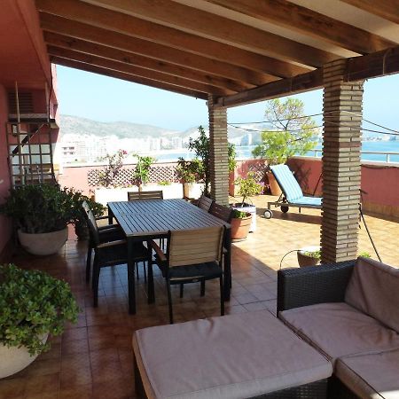 Espectacular Terraza Y Vistas En 1A Linea De Playa Apartment Cullera Luaran gambar